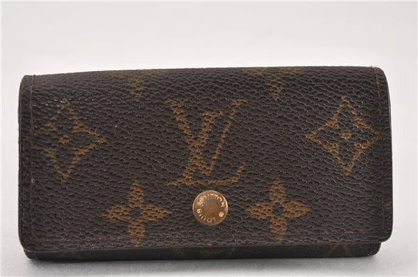 Authentic Louis Vuitton Monogram Multicles 4 Four Hooks Key Case M62631 LV K4660