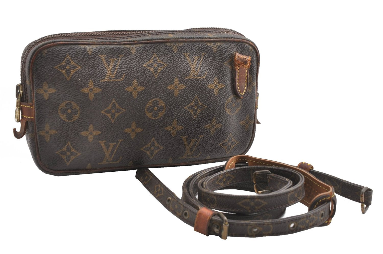 Auth Louis Vuitton Monogram Marly Bandouliere Shoulder Bag M51828 Junk K4661