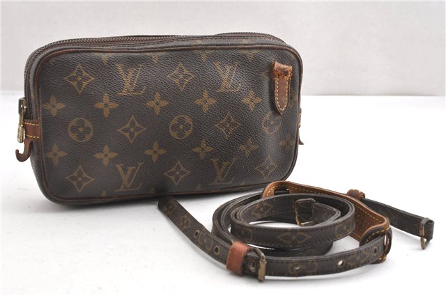 Auth Louis Vuitton Monogram Marly Bandouliere Shoulder Bag M51828 Junk K4661