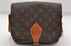 Authentic Louis Vuitton Monogram Cartouchiere MM M51253 Shoulder Cross Bag K4662