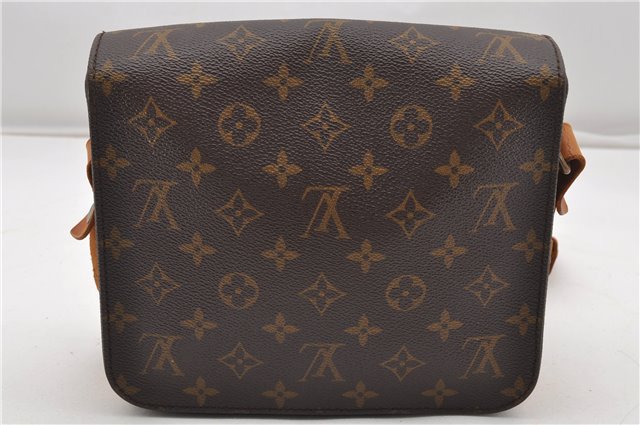 Authentic Louis Vuitton Monogram Cartouchiere MM M51253 Shoulder Cross Bag K4662