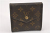 Authentic Louis Vuitton Monogram Porte Monnaie Billets Wallet M61660 LV K4664