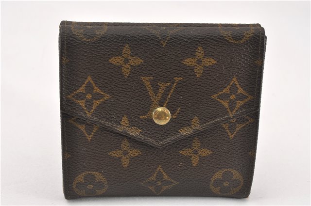 Authentic Louis Vuitton Monogram Porte Monnaie Billets Wallet M61660 LV K4664