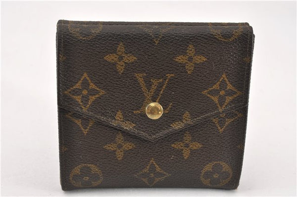 Authentic Louis Vuitton Monogram Porte Monnaie Billets Wallet M61660 LV K4664