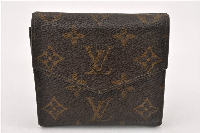 Authentic Louis Vuitton Monogram Porte Monnaie Billets Wallet M61660 LV K4664