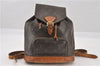 Authentic Louis Vuitton Monogram Montsouris MM Backpack M51136 LV K4665