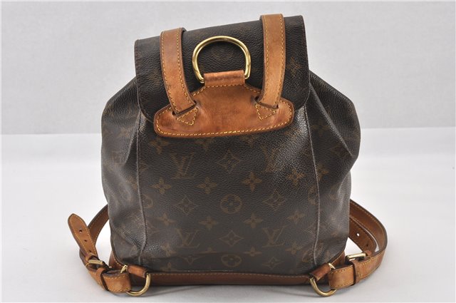Authentic Louis Vuitton Monogram Montsouris MM Backpack M51136 LV K4665