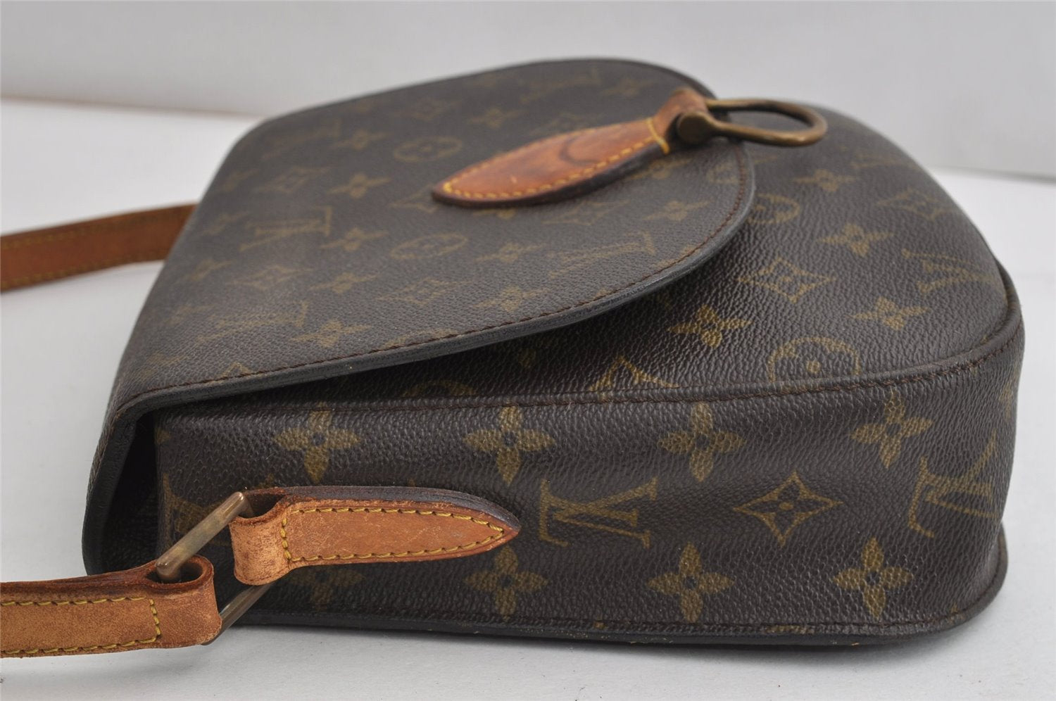Auth Louis Vuitton Monogram Saint Cloud GM Shoulder Cross Bag Old Model LV K4671