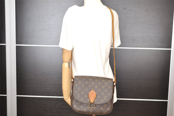 Auth Louis Vuitton Monogram Saint Cloud GM Shoulder Cross Bag Old Model LV K4671