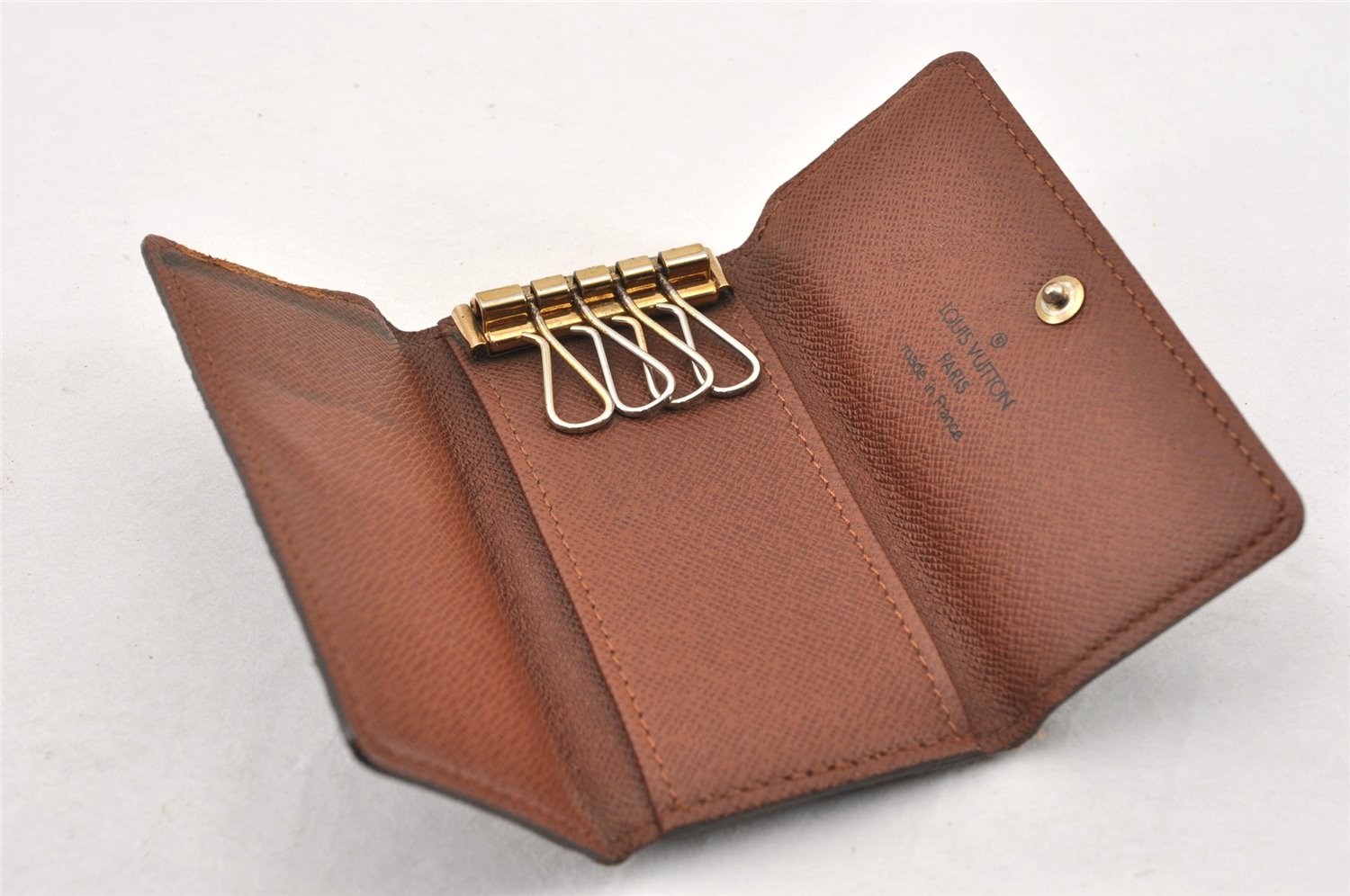 Authentic Louis Vuitton Monogram Multicles 4 Four Hooks Key Case M62631 LV K4672