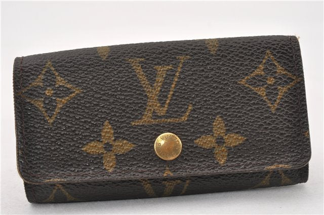 Authentic Louis Vuitton Monogram Multicles 4 Four Hooks Key Case M62631 LV K4672