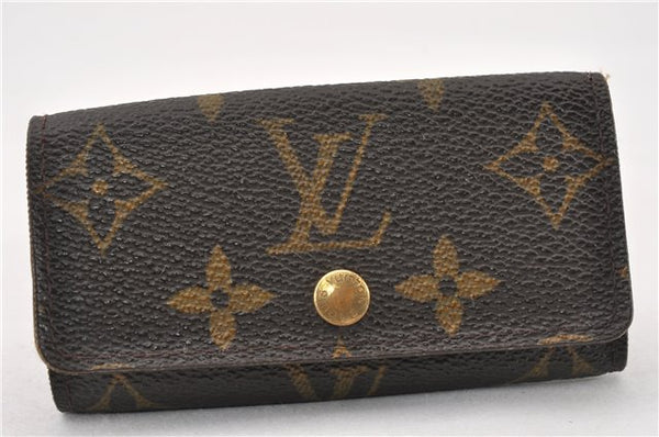 Authentic Louis Vuitton Monogram Multicles 4 Four Hooks Key Case M62631 LV K4672