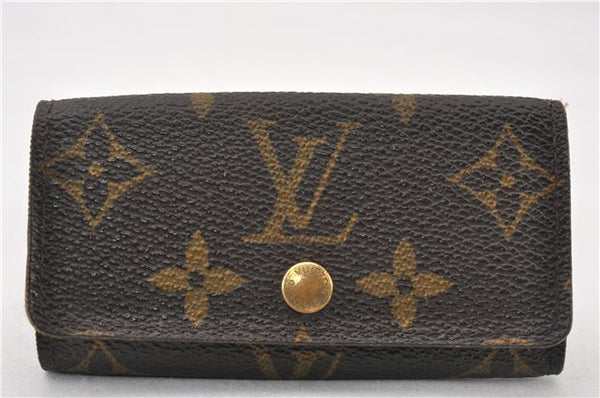 Authentic Louis Vuitton Monogram Multicles 4 Four Hooks Key Case M62631 LV K4672