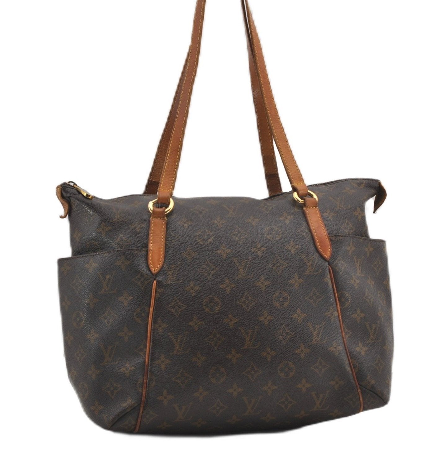 Authentic Louis Vuitton Monogram Totally MM Shoulder Tote Bag M41015 LV K4677