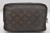 Auth Louis Vuitton Monogram Trousse Toilette 23 Clutch Hand Bag M47524 LV K4678