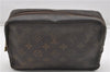 Auth Louis Vuitton Monogram Trousse Toilette 23 Clutch Hand Bag M47524 LV K4678