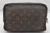 Auth Louis Vuitton Monogram Trousse Toilette 23 Clutch Hand Bag M47524 LV K4678