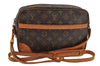 Authentic Louis Vuitton Monogram Trocadero 27 Shoulder Cross Bag M51274 LV K4679