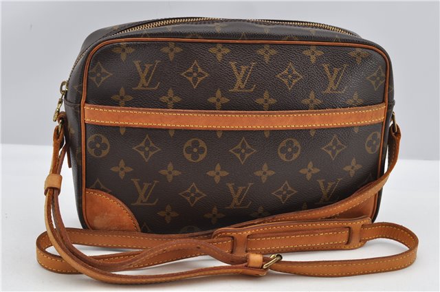 Authentic Louis Vuitton Monogram Trocadero 27 Shoulder Cross Bag M51274 LV K4679