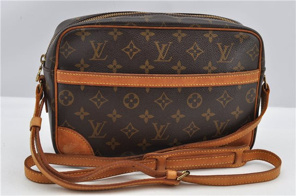 Authentic Louis Vuitton Monogram Trocadero 27 Shoulder Cross Bag M51274 LV K4679