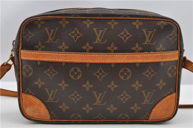Authentic Louis Vuitton Monogram Trocadero 27 Shoulder Cross Bag M51274 LV K4679