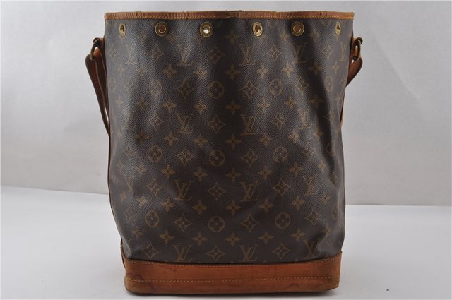 Authentic Louis Vuitton Monogram Noe Shoulder Drawstring Bag M42224 LV K4680