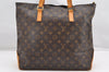 Authentic Louis Vuitton Monogram Cabas Mezzo Shoulder Tote Bag M51151 LV K4682