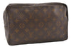 Auth Louis Vuitton Monogram Trousse Toilette 28 Clutch Hand Bag Old Model K4684