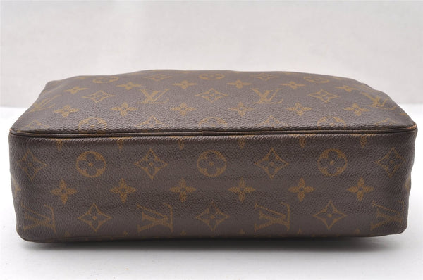 Auth Louis Vuitton Monogram Trousse Toilette 28 Clutch Hand Bag Old Model K4684