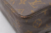 Auth Louis Vuitton Monogram Trousse Toilette 28 Clutch Hand Bag Old Model K4684