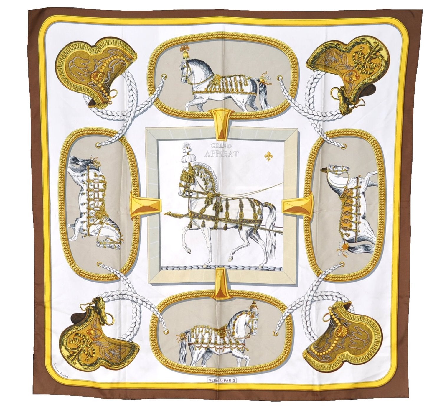 Authentic HERMES Carre 90 Scarf 