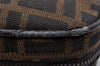 Authentic FENDI Zucca Vintage Pouch Purse Canvas Leather Brown Junk K4690