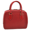 Authentic Louis Vuitton Epi Pont Neuf Hand Bag Purse Red M52057 LV K4693