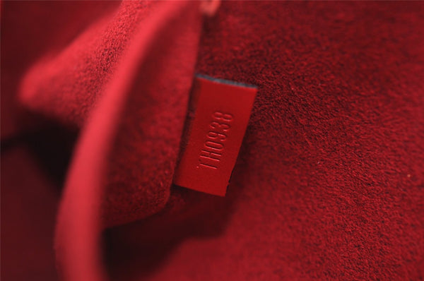 Authentic Louis Vuitton Epi Pont Neuf Hand Bag Purse Red M52057 LV K4693