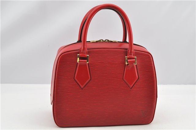 Authentic Louis Vuitton Epi Pont Neuf Hand Bag Purse Red M52057 LV K4693