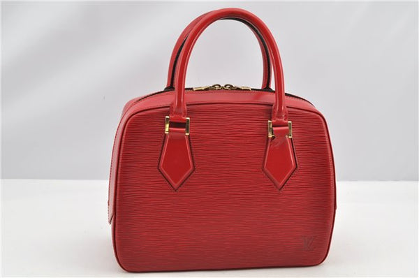 Authentic Louis Vuitton Epi Pont Neuf Hand Bag Purse Red M52057 LV K4693