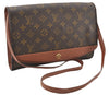 Authentic Louis Vuitton Monogram Bordeaux M51797 2Way Shoulder Clutch Bag K4694
