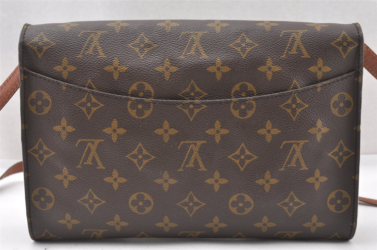Authentic Louis Vuitton Monogram Bordeaux M51797 2Way Shoulder Clutch Bag K4694
