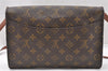 Authentic Louis Vuitton Monogram Bordeaux M51797 2Way Shoulder Clutch Bag K4694