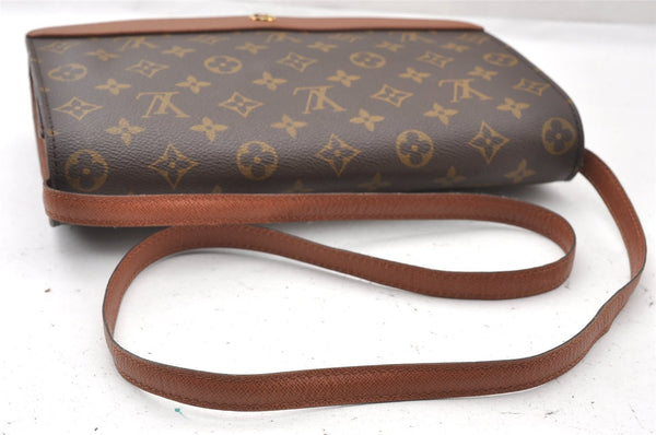 Authentic Louis Vuitton Monogram Bordeaux M51797 2Way Shoulder Clutch Bag K4694