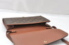 Authentic Louis Vuitton Monogram Bordeaux M51797 2Way Shoulder Clutch Bag K4694
