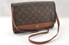 Authentic Louis Vuitton Monogram Bordeaux M51797 2Way Shoulder Clutch Bag K4694