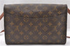 Authentic Louis Vuitton Monogram Bordeaux M51797 2Way Shoulder Clutch Bag K4694