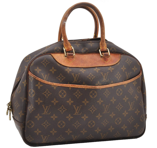 Authentic Louis Vuitton Monogram Deauville Hand Bag M47270 LV Junk K4697