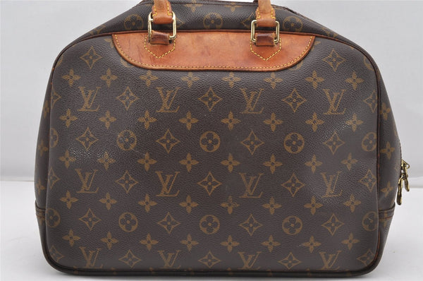 Authentic Louis Vuitton Monogram Deauville Hand Bag M47270 LV Junk K4697