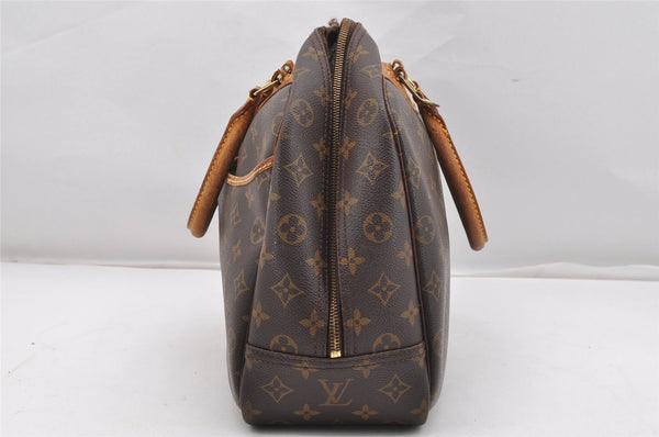 Authentic Louis Vuitton Monogram Deauville Hand Bag M47270 LV Junk K4697