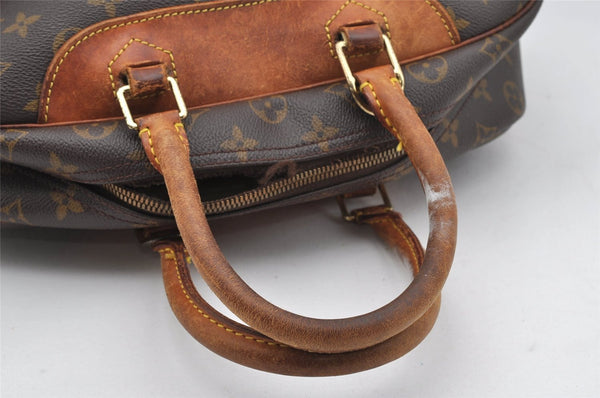 Authentic Louis Vuitton Monogram Deauville Hand Bag M47270 LV Junk K4697