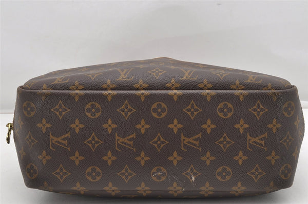Authentic Louis Vuitton Monogram Deauville Hand Bag M47270 LV Junk K4697