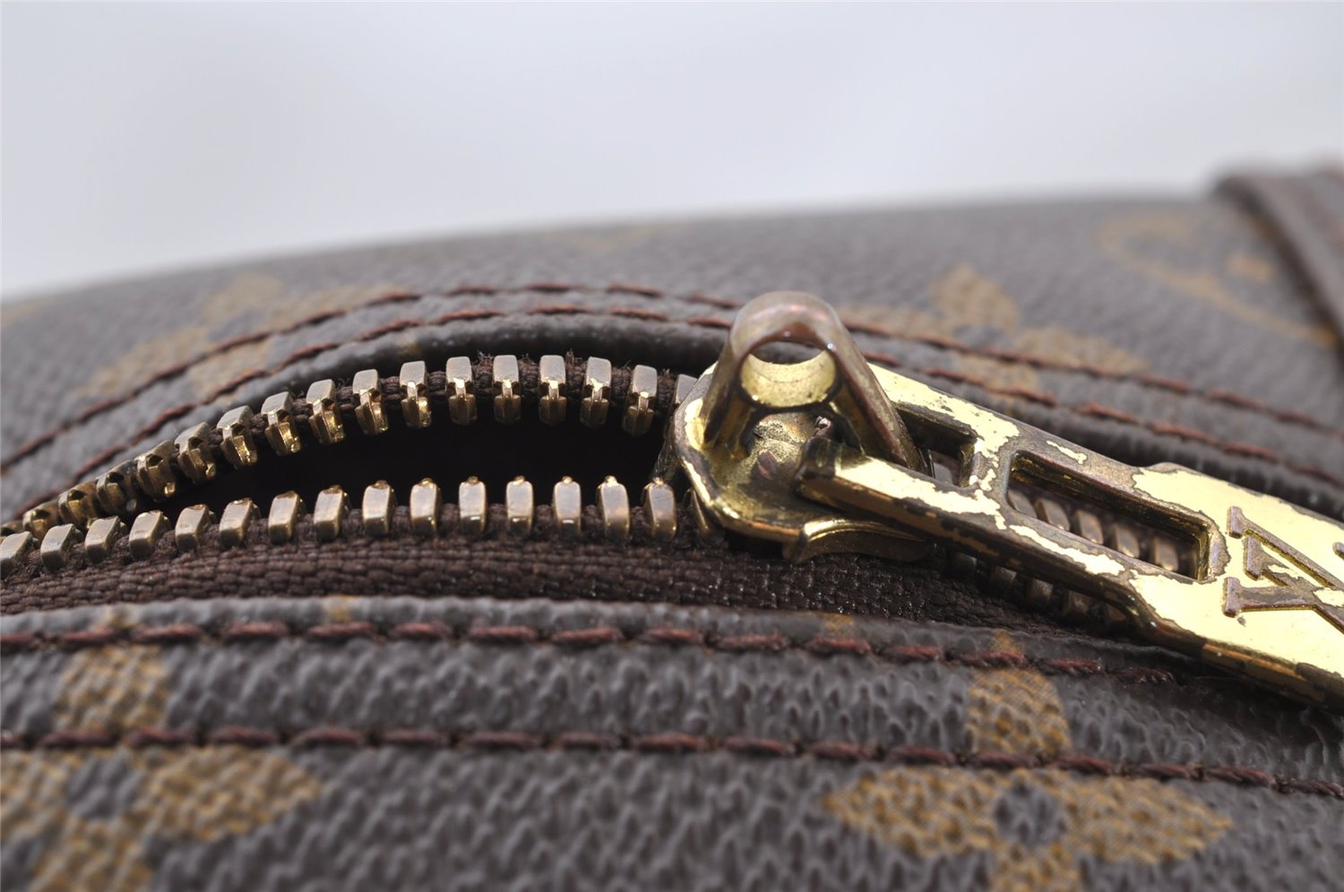 Authentic Louis Vuitton Monogram Deauville Hand Bag M47270 LV Junk K4697