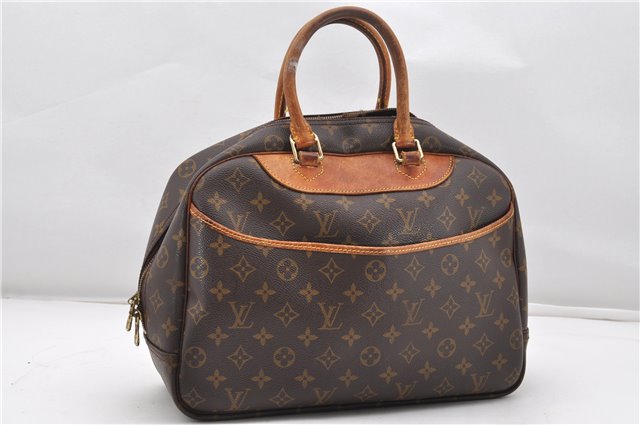 Authentic Louis Vuitton Monogram Deauville Hand Bag M47270 LV Junk K4697
